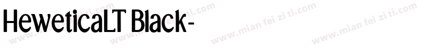HeweticaLT Black字体转换